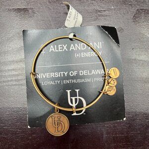 Alex and Ani University of Delaware Gold Bracelet
